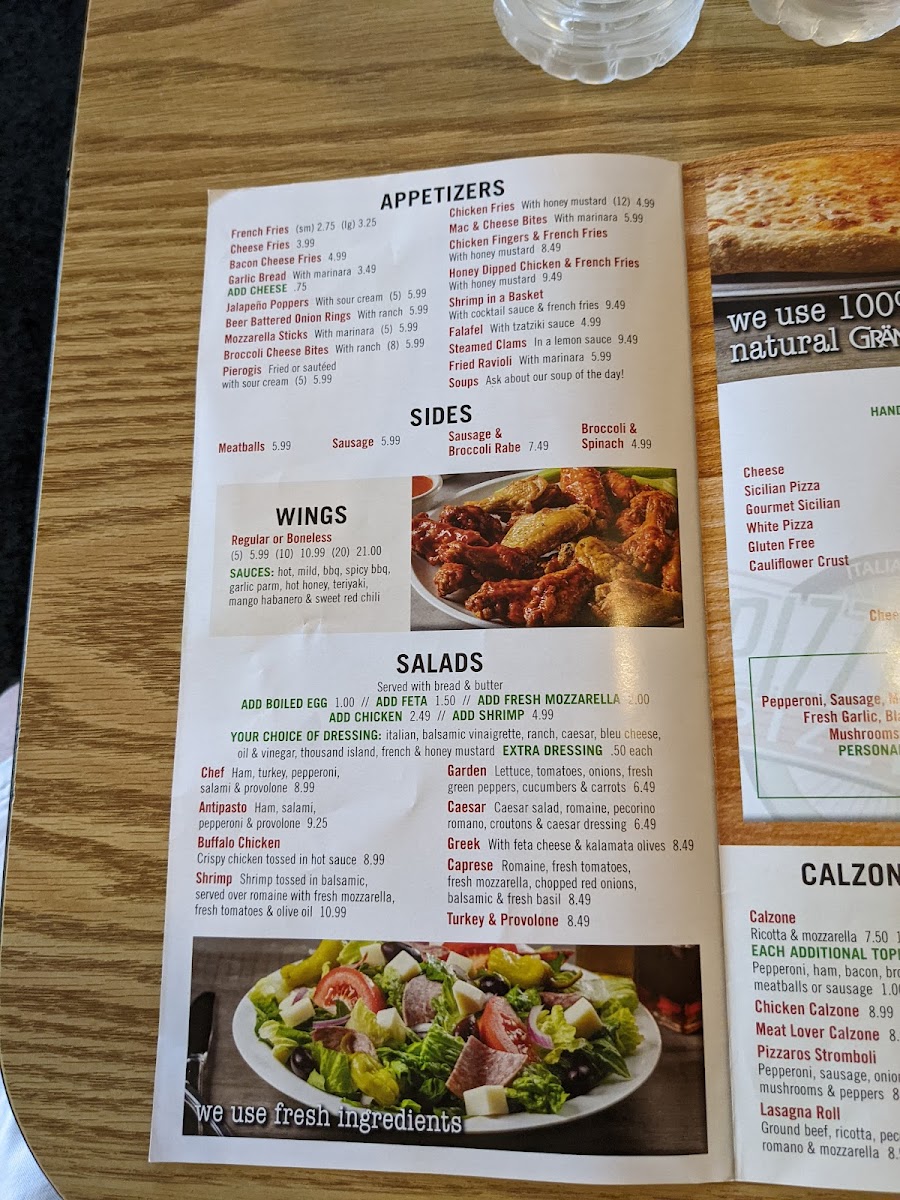 Pizzaro's Menu - Image 5